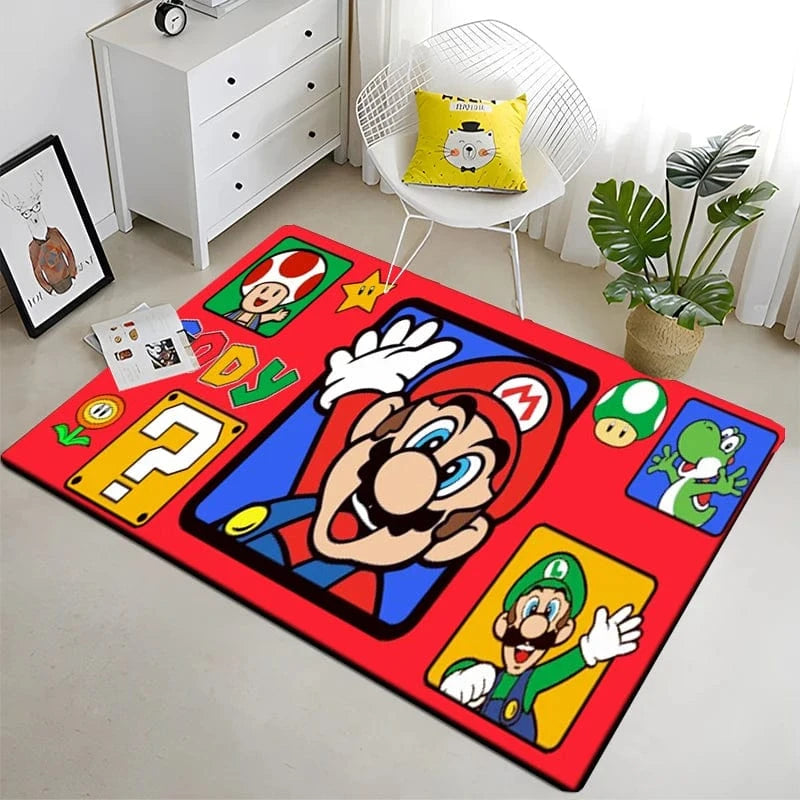 Canvanation Style J / 160x200cm (63x79in) Tapis De Chambre - 3D Super Mario Bros HD