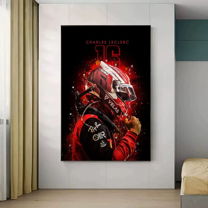 Poster F1 Formule Charles Leclerc