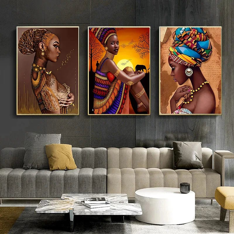 Affiche Femme Africaine Pop Art