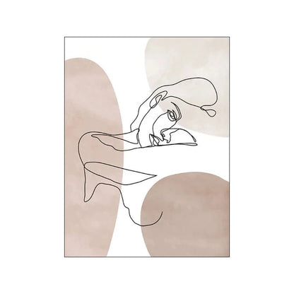 Canvanation B / 30x42cm Affiche Abstrait Couple Dessin