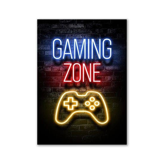 Canvanation Affiche Chambre Gaming Zone