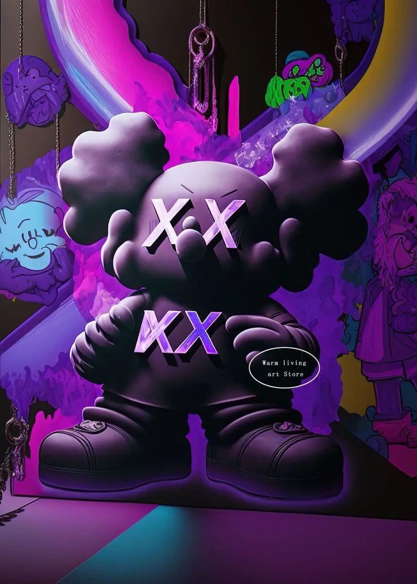 Poster Kaws Violet