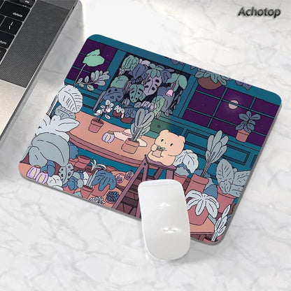 Canvanation Tapis De Souris - Kawaii Forêt Magnifique