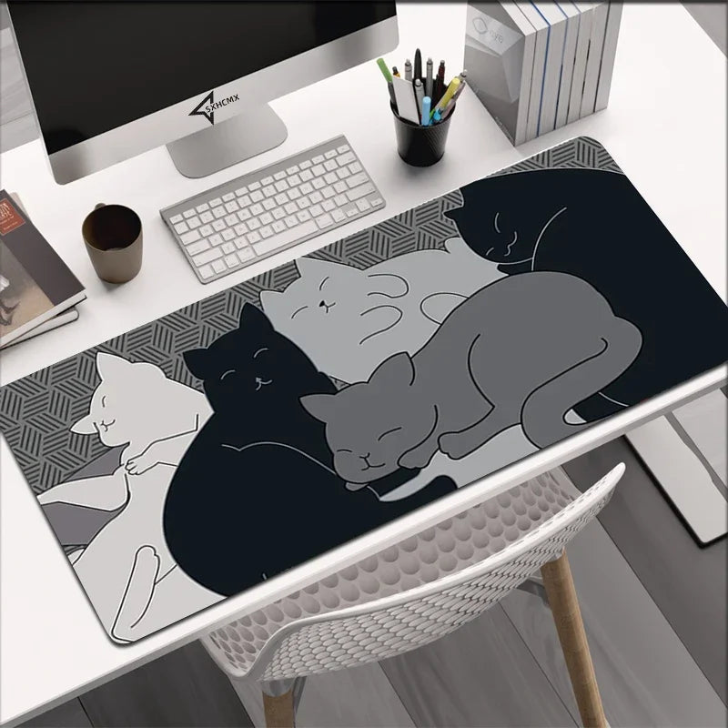 Tapis De Souris - Cute Art Kawaii Chat XXL