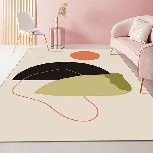 Canvanation FLANNEL-7 / 60x90cm door mat Tapis De Salon - Moderne Abstrait Ultra Doux