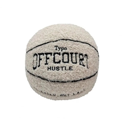 Canvanation Blanc Coussin En Forme De Ballon de Basket