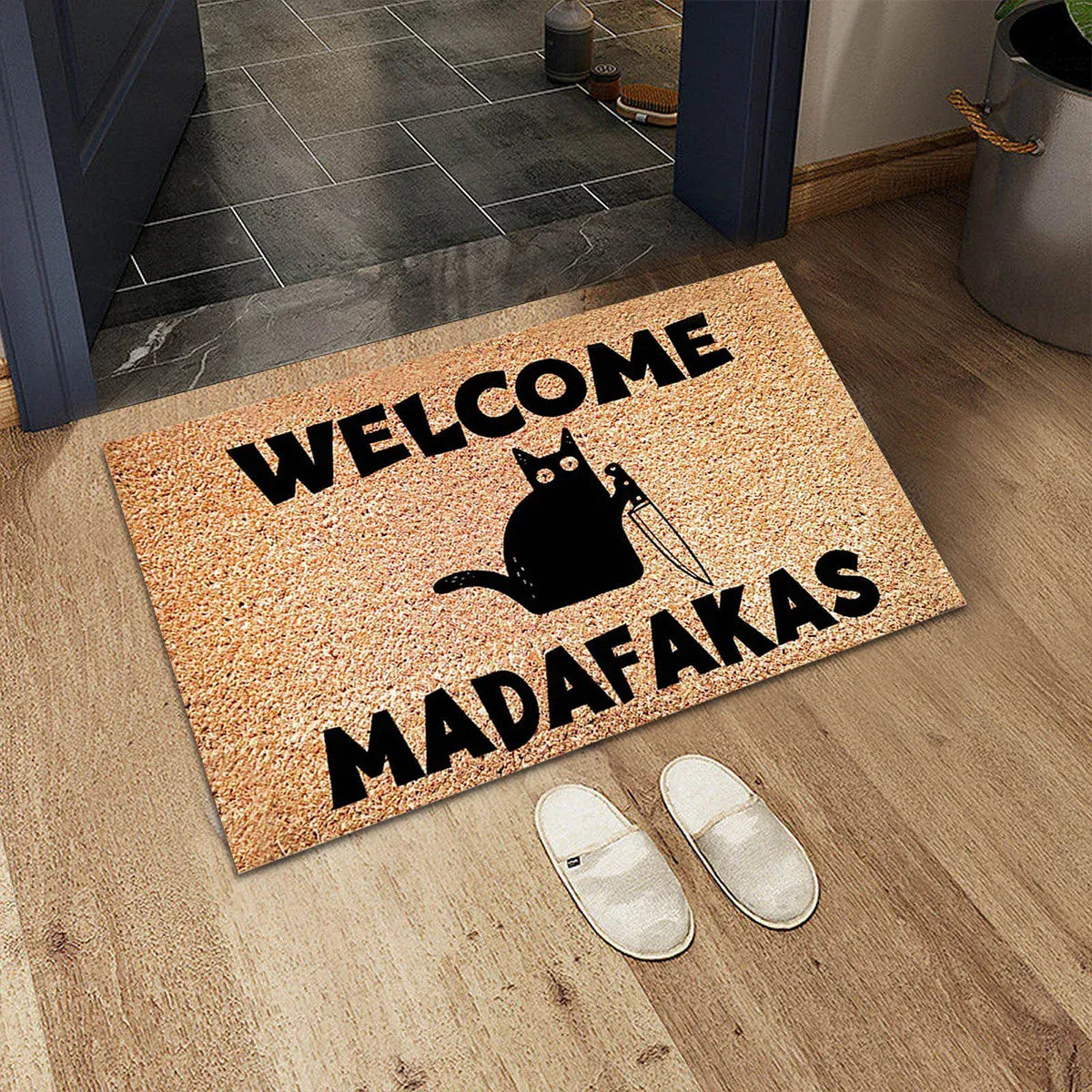 Canvanation 1 / 40X60CM (1.3X2FT Tapis D' Entrée - Welcome Madafaka