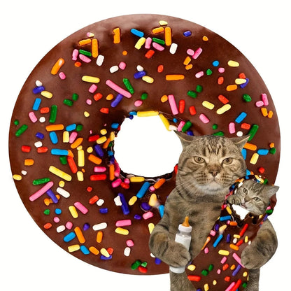 Canvanation Chocolate Donuts / Round59inch(1.5m)) Couverture Polaire Burritos Tortilla Donut Pizza Nourriture