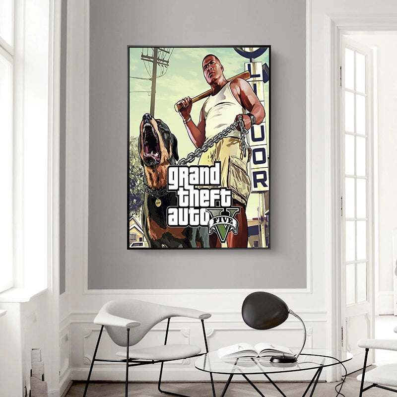 Affiche Jeux Video Chambre GTA