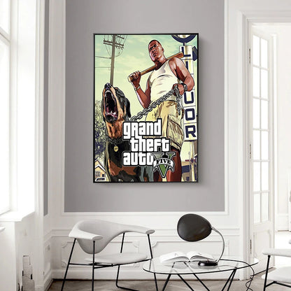 Affiche Jeux Video Chambre GTA