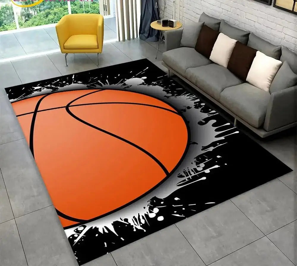 Canvanation 24 / 120x160cm Tapis De Chambre - Terrain De Basketball