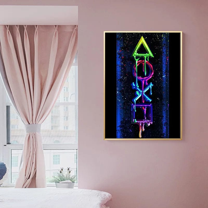 Affiche Chambre Cyberpunk Neon Effet