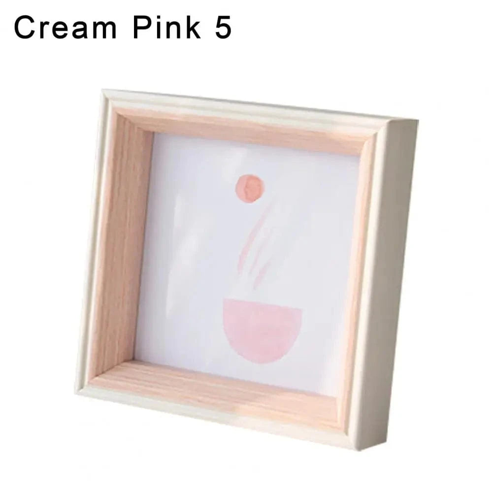 Canvanation Rose / 14.2cm x 14.2cm Cadre Photo Élégant en Résine