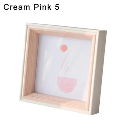 Canvanation Rose / 14.2cm x 14.2cm Cadre Photo Élégant en Résine