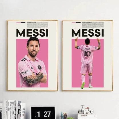 Affiche Football Joueurs Messi Et Ronaldo