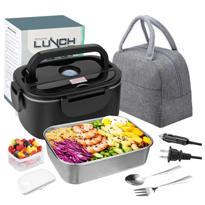 Canvanation Noir 2 Lunch Box Électrique Portable – Profitez de Repas Chauds Partout, à Tout Moment !