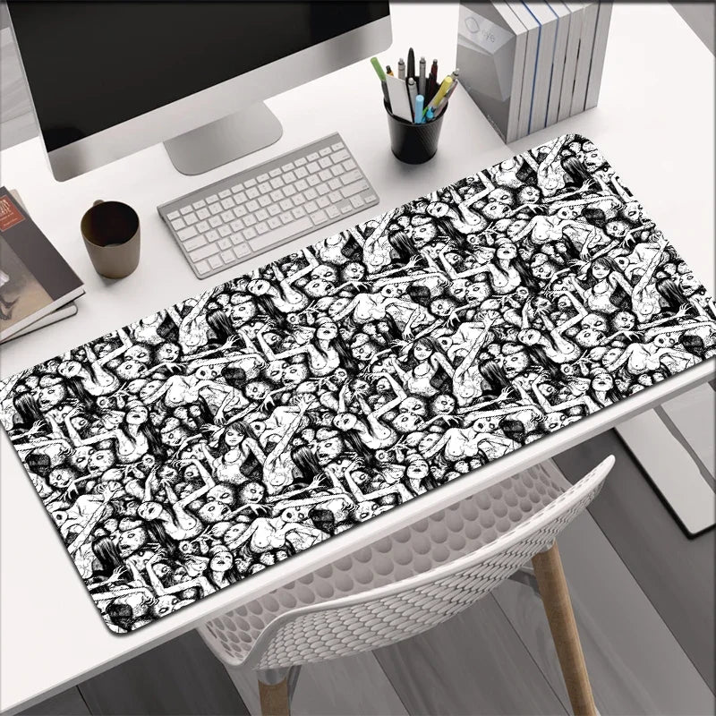 Tapis De Souris - Horreur Noir Et Blanc