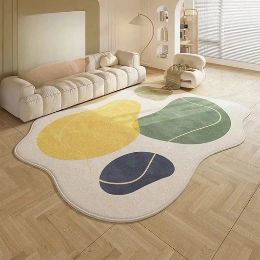 Canvanation WR1654-YD-A / 200x250cm(6.5x8.1ft) Tapis Forme Géométrique Ultra Doux  – Style moderne et polyvalent