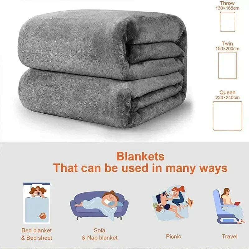 Canvanation Café / 180x200 / france Plaid Polaire Américain  – Anti-Boulochage et Ultra-Doux