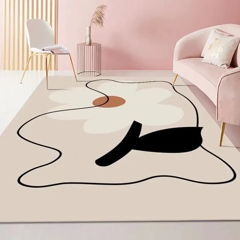 Canvanation FLANNEL-8 / 200x300cm 78.7x118in Tapis De Salon - Moderne Abstrait Ultra Doux