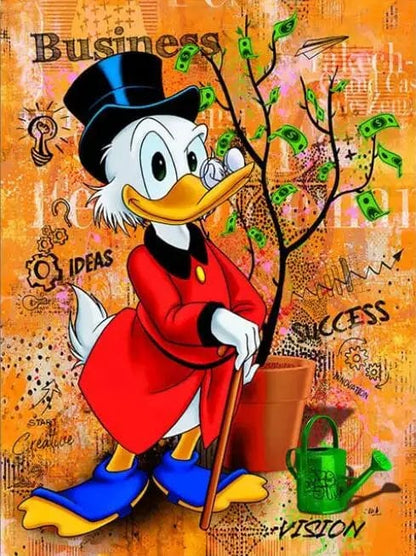 Poster Picsou Donald Diamand Street Art