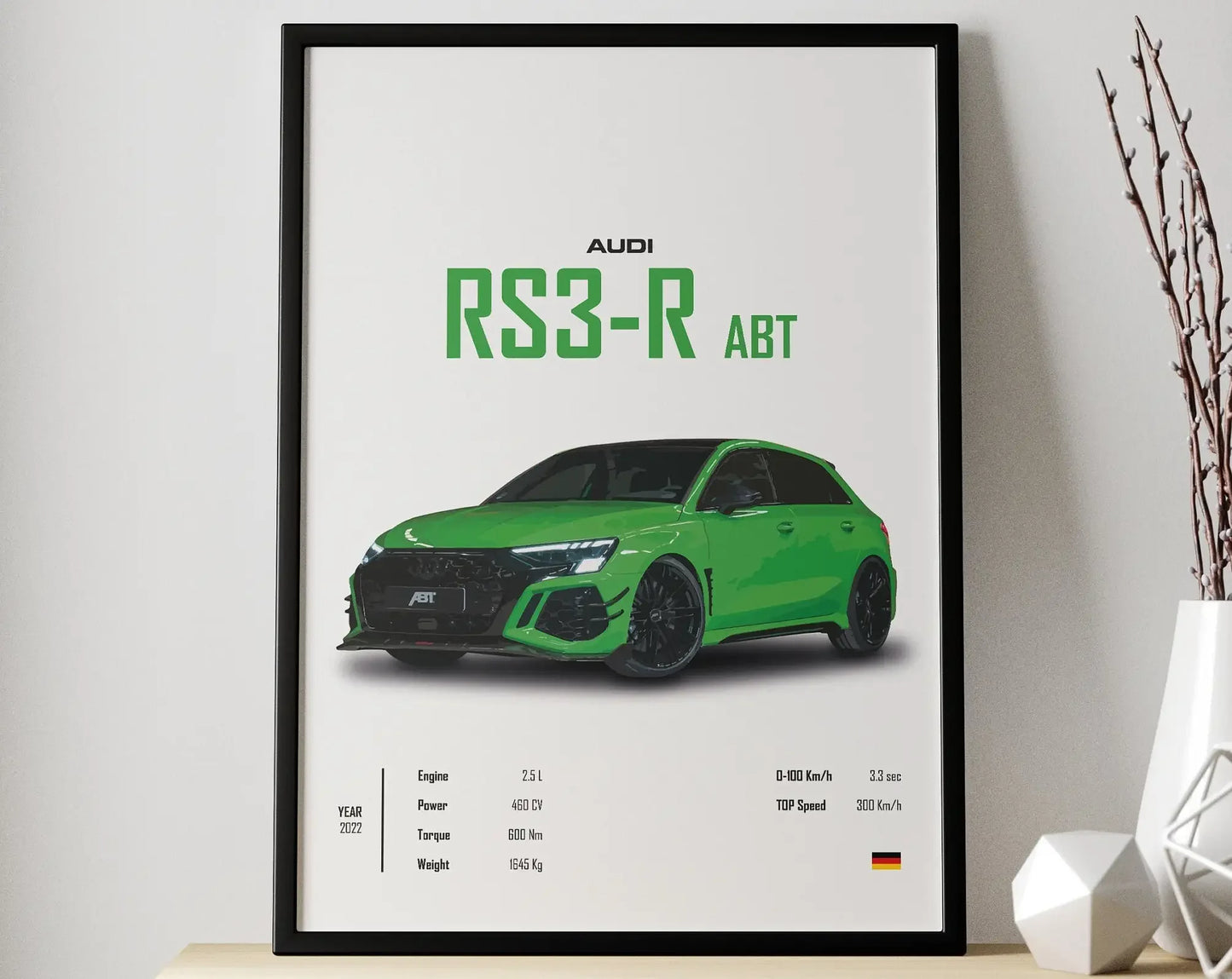 Affiche Voiture Audi RS3-R Abt