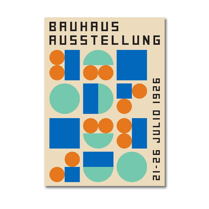 Affiche Peinture Moderne Bauhaus