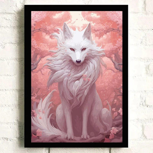 Canvanation Poster Japonais  Fox Kitsune