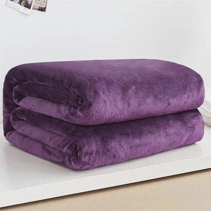 Canvanation Violet / 100x140cm 39x55inch Plaid Polaire Américain – Léger, Anti-Boulochage et Ultra-Doux pour Adultes