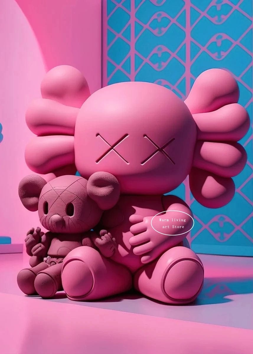 Poster Kaws Bubble Gum Rose