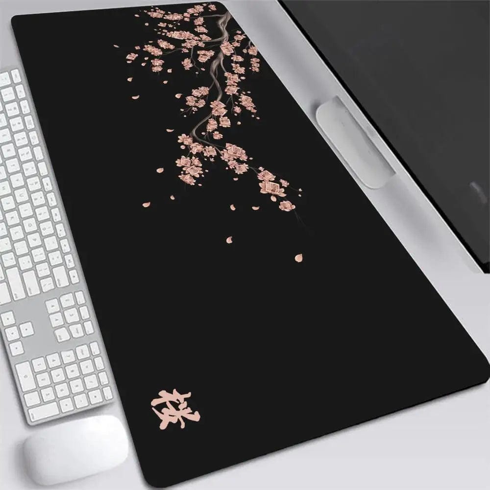 Canvanation BLACK-8 / 900x400x3mm Tapis De Souris - Japon Cerisier