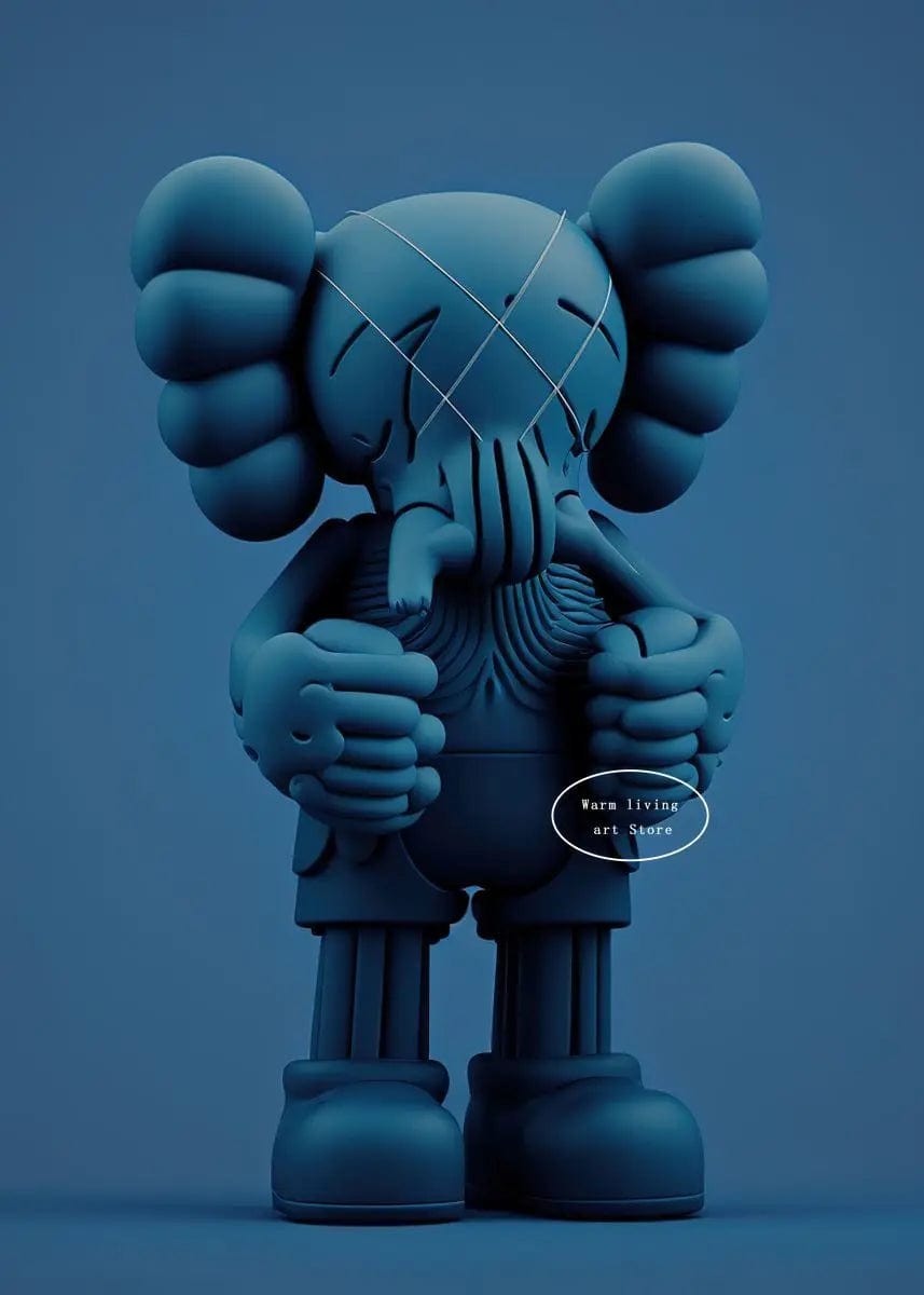 Poster Kaws Bleu