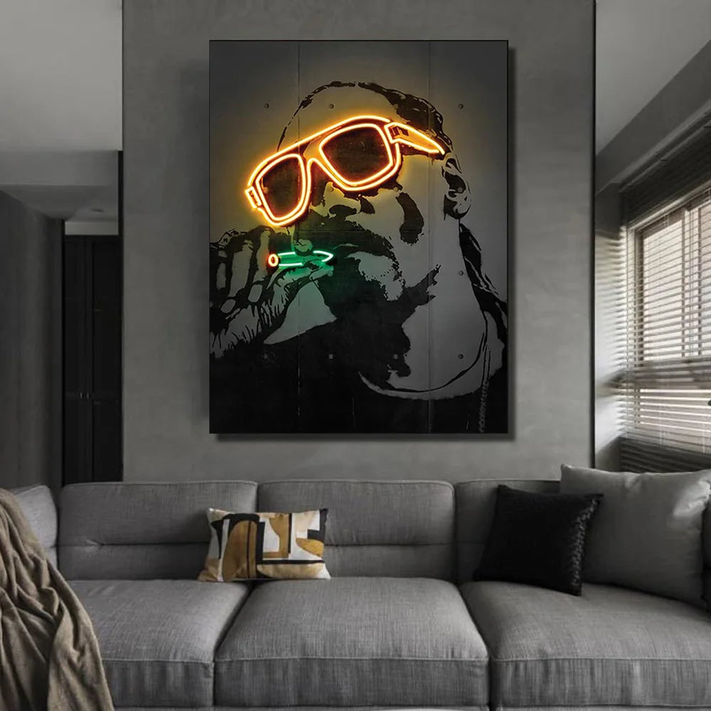 Affiche Neon Rap Pop Art Snoop Dog