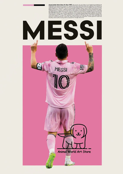 Affiche Football Joueurs Messi Et Ronaldo