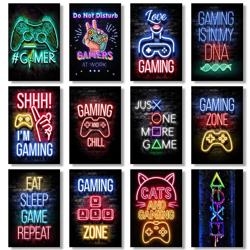 Affiche Chambre Cyberpunk Neon Effet