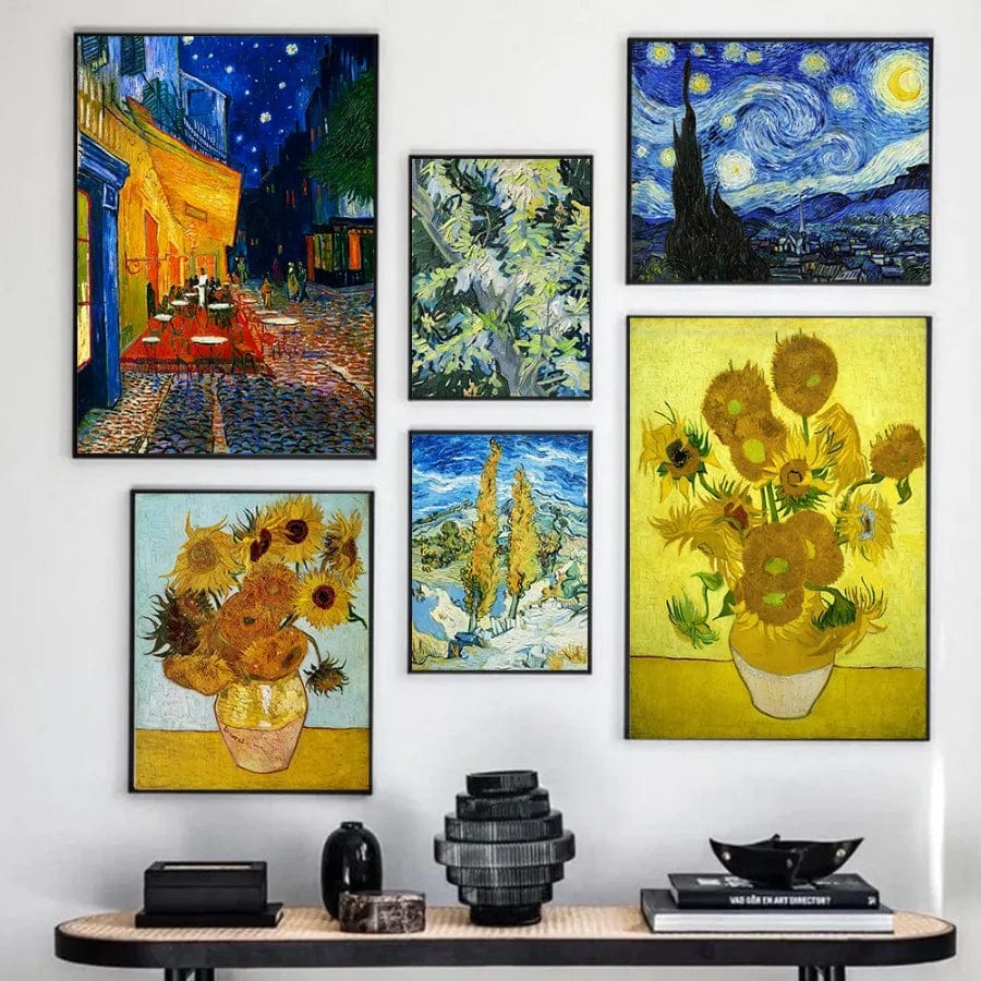 Affiche Van Gogh Peinture Abstraite Moderne