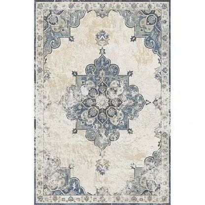 Canvanation Lint-free9 / 120x160cm 47x63in Tapis Berbère rectangulaire rétro moderne – Impression 3D, antidérapant & absorbant