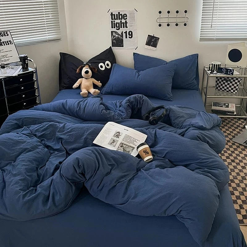 Canvanation Housse de Couette Unie – 100% Polyester Coton Toucher Doux, 300TC, Qualité Grade A
