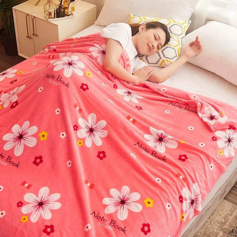Canvanation F / 200x230cm Couverture en Polaire Corail – Ultra Chauffante