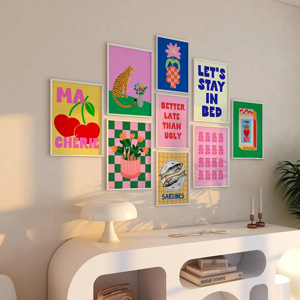 Affiche Art Abstrait Coloré