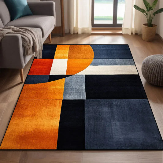 Canvanation XD19-flannel1 / 200x250cm 78.7x98in Tapis De Salon - Moderne Motif Géométrique Wilton