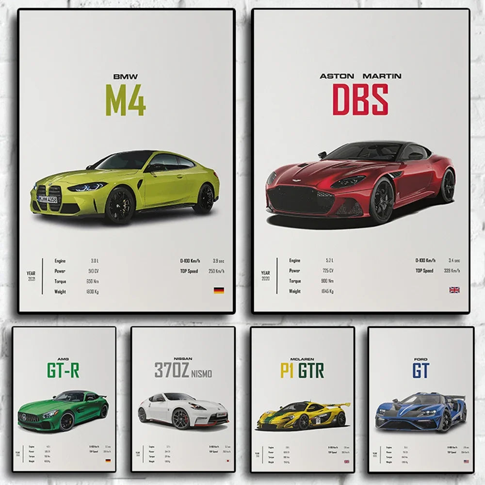 Affiche Voiture Supercars