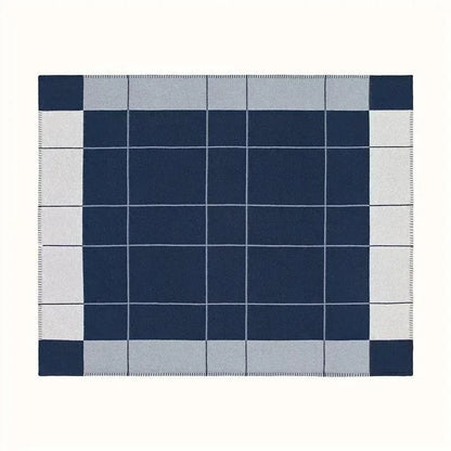 Canvanation Blanket-3 / 43x43cm Plaid en Maille Style Européen en Cachemire Synthétique – Anti-Boulochage