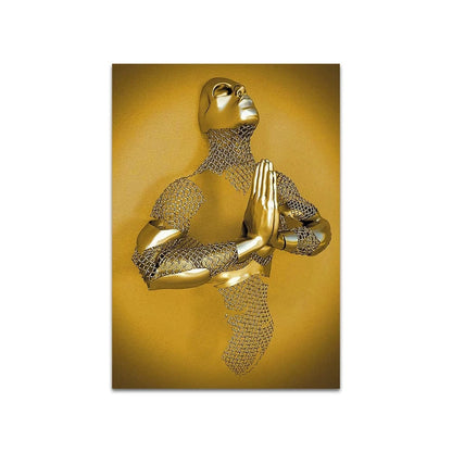 Canvanation 80x120cm / QP10224-1 Affiche Statue Romantique Couple
