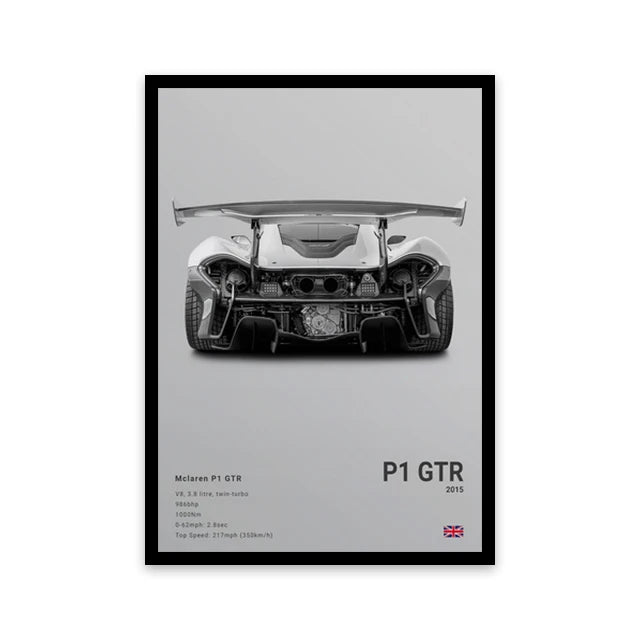 Affiche Voiture Sportif  R8 RS3 M3 M5