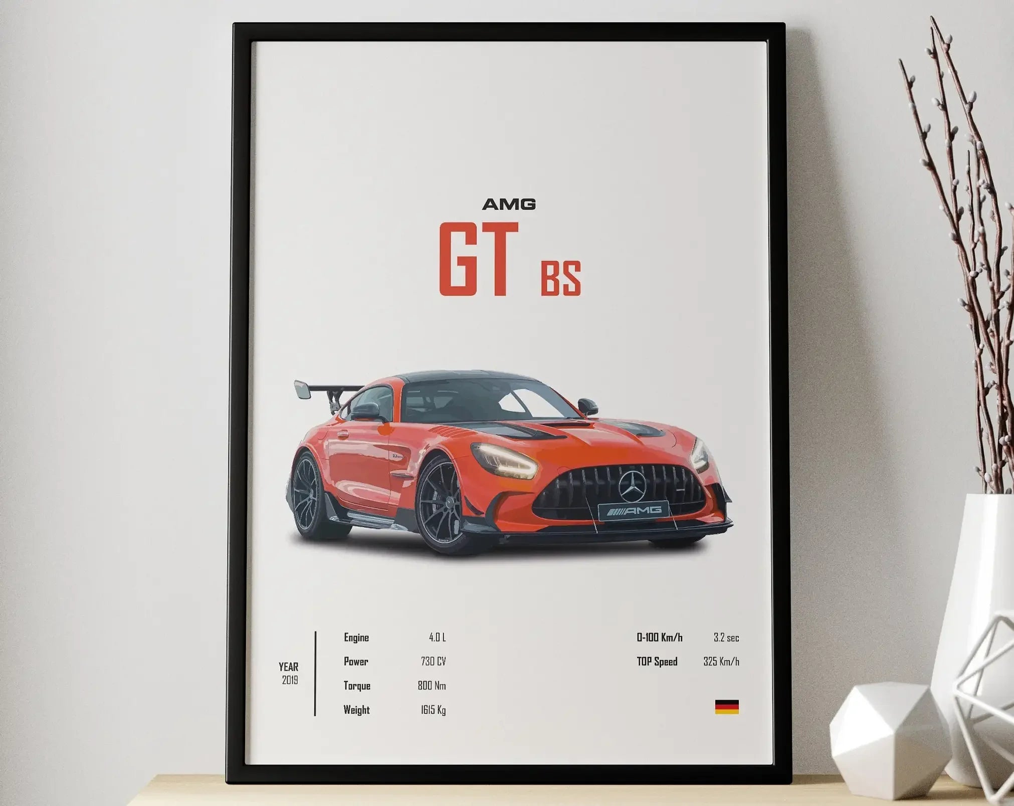 Affiche Voiture Amg GT BS