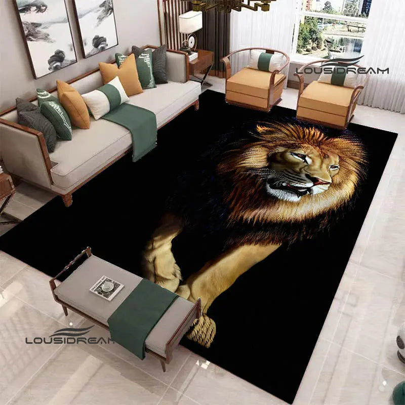 Tapis De Chambre - 3D Lion