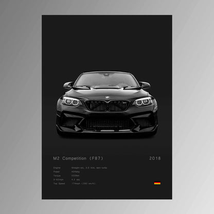 Affiche Moderne Voiture Bmw M2 Competition