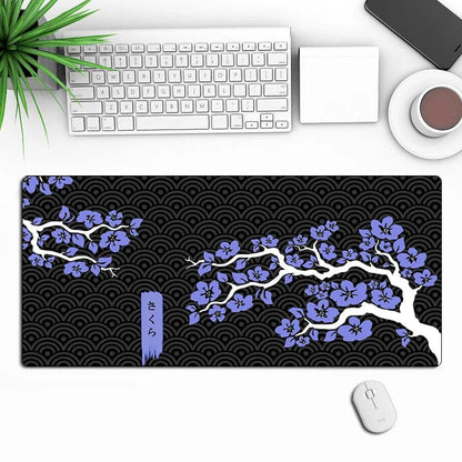 Canvanation 90x40 cm / Violet Tapis De Souris - Sakura Cerisier Violet