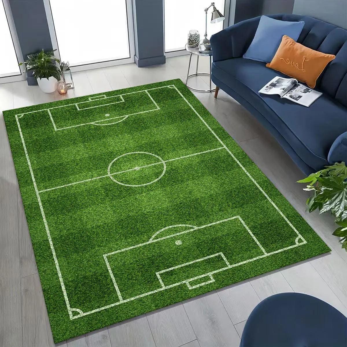 Canvanation 15 / 230x160cm( 90x62in ) Tapis De Chambre - 3D Terrain De Football Stade